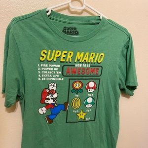 Super Mario Boys 2 XL Short Sleeve Shirt